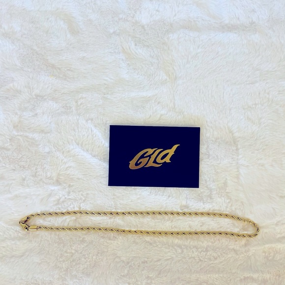 GLD Accessories Nwot Mens Gld Gold Plated 2 Inch Chain And Cross